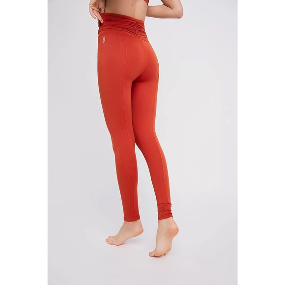 Free People FP Movement High-Rise Ankle Length Ursa Leggings Orange Size L - Picture 2 of 11